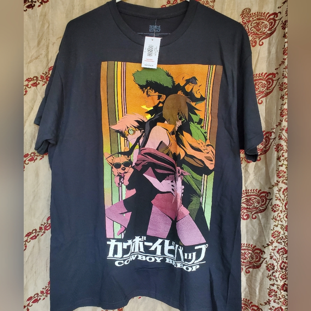 Cowboy Bebop Graphic T-Shirt - Black NWT Size L